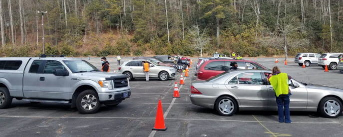 Drive Through COVID-19 Vaccination