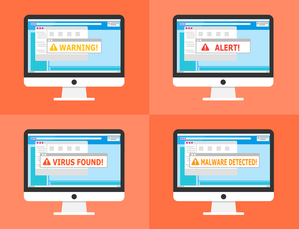 Free warning alert detected vector